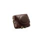 MegaGear leather soft case for, case for Sony DSC-RX100 (Dark Brown) (Electronics)