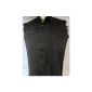 Jean Cowl (Black Denim Vest, Black) Metal Cowl, Jean Vest Black (Textiles)