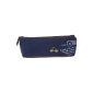 Umiwe (TM) retro style motorcycle canvas pencil case stylus pens wallet wallet, blue with Umiwe Accessorie (Office supplies & stationery)
