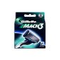 Gillette - 80201234 - Mach3 - 12 blades Pack (Health and Beauty)