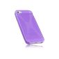 mumbi X TPU Case iPhone 5 5S shell semi-transparent purple (Accessories)
