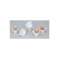 EGG CUP SET BOLOGNA 6TLG HARNESS white porcelain - Tina's Collection - The slightly different design (household goods)