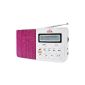 Dual Radio Schlager paradise digital radio with memory key (DAB + / FM tuner, pop paradise button tuning function, memory keys (8 each), LCD display, 3.5mm headphone jack, clock, date) white (Electronics)