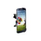 kwmobile® Vent Mount for Samsung Galaxy S4 i9505 / i9506 LTE + with precisely fitting tray - Do you want your phone to the navigation device.  (Wireless Phone Accessory)