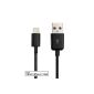 Charging and synchronization cable (1 meter) for Apple iPod / iPhone / iPad in black (Accessories)