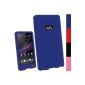 iGadgitz Blue Silicone Skin Case Skin Case Cover for Sony Walkman NWZ-F880 NWZ-F886 NWZ-F887 F Series Video MP3 Player 32GB 64GB + Screen Protector (Wireless Phone Accessory)
