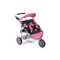 Pu-Zwillings Jogger blue / rosa 75cm (Toy)
