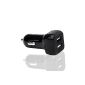 Cable Direct intelligent Dual USB Car Charger (Car Charger) 4.8 A (2x 2.4 A) for 12-18 Volt car black socket - TOP Series (Accessories)