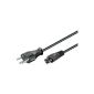 Wentronic power cord (Switzerland Plug to IEC 320 C5) 1.8m black (Accessories)