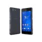 Sony Xperia Z3 Compact Case in Anthracite-transparent - Silicone Case Case Protective Carrying Case for Sony Xperia Z3 Compact (Not for the normal Z3 suitable) (Electronics)