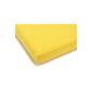 Julius Zöllner fitted sheet jersery crib, Size: 60 x 120 cm / 70 x 140 cm Color: Yellow (Baby Care)