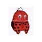 Fabrizio Kinderrucksack ladybug, red, 30 x 22 x 11 cm, 7 liters, 20265-0200 (Luggage)