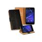 OneFlow PREMIUM - Book-Style Case in wallet design with stand function - for Sony Xperia M2 AQUA - Black (Electronics)