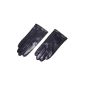 Man gloves genuine lambskin leather - Lining 100% silk - UTOPIA (Clothing)