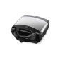 Tefal SW6058 Avante Grill Chrome (3-in-1), 750 watts, contact grilling, sandwich, Belgian waffles, black / chrome (household goods)