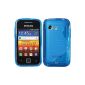 Silicone Case Samsung Galaxy Y S5360 - Blue - PhoneNatic ​​TPU Case Silicone Cover Case Cover + Screen Protector (Electronics)