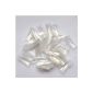 500 PCS false nail tips acrylic pieces transparent color French style (Health and Beauty)