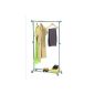 Demeyere 8620 metal coat rack, pull-out clothes rail, table on casters (household goods)