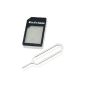 NOVAGO® Kit Micro-SIM adapter (crystal) - converts the micro SIM format standard format iPhone 4 / 4S, iphone3, iPod, iPad (Electronics)