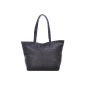 PHIL + SOPHIE, Cntmp, ladies handbags, shopper, trendy bags, handle bags, leather bags, crocodile, black, 45x29x15 cm (W x H x D) (Textiles)