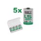 5x juice LS 14250 - 1/2 AA - 1200mAh - Lithium 3.6V battery LS14250 / Li-SOCl2 batteries with extremely high energy density!  in particular, high-quality premium battery boxes of battery-Online GmbH (electronics)