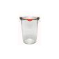 12 Weck glasses fall 3/4 850ml glasses jars glass jars / incl Einkochringe parentheses glass lid (household goods)