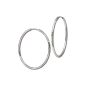 SilberDream Earrings - earrings oval Creole 40mm - Sterling Silver 925/1000 for Women - SDO092 (Jewelry)
