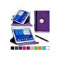 Cool Gadget Tablet pocket - for Samsung Galaxy Tab 10.1 4 T530 T535 in Purple + 1x Protector + 1x touch pen (electronic)