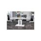 Design table ATLANTIQUE High Gloss White Table 160cm