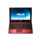 Asus R252B-RED002W 29.5 cm (11.6 inches) Netbook (AMD E450, 1.6GHz, 2GB RAM, 320GB HDD, Radeon HD6320, Express Gate Cloud, an operating system) red (Personal Computers)