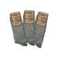 3 pairs of socks sheep socks made from 100% natural sheep wool warm (Textiles)