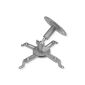 Universal ceiling mount for overhead projector with ball joint Silver (Electronics)