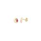 Miore Ladies Earrings 9 carat yellow gold ruby ​​375 MA9002E (jewelry)
