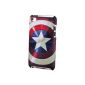 PDP-1383 IP Hard Shell Snap iPod Touch 4 Captain America Shield (Electronics)
