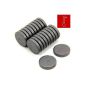 Magnet Expert Ltd Lot 20 Y10 ferrite magnets isotropic for art and crafts Force 0,45kg 25 x 5mm (Tools & Accessories)