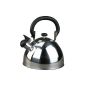 Kitchen Star 2.5 liter stainless steel kettle whistling kettle suitable for all heat sources - including induction (household goods)