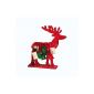 Advent wooden reindeer red with 24 Filzbeutelchen Dimensions (LxWxH) 40 x 8 x 44cm (Electronics)
