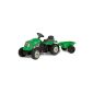 Smoby - 7/033329 - Bicycles and Toy vehicles - Green tractor with trailer (Toy)