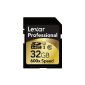 Lexar 32GB SDHC Memory Card Thin Box (600x Professional UHS-I) (Electronics)