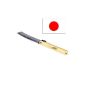 Japan-Pocket Knife Traditional Japanese Higonokami, handle 10 cm brass (Kitchen)