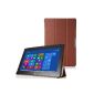 ELTD® Cover high quality for Google Nexus 7 FHD 2nd GEN / Google Nexus Tablet in July 2013 With Stand positioning bracket and resumes from sleep (for Google Nexus 7, 2013, Brown) (Electronics)