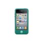 SwitchEasy Colors Silicone Case for Apple iPhone 4 4S turquoise Turquoise colors (Wireless Phone Accessory)