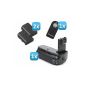Minadax Professional Battery Grip for Canon EOS 5D Mark II as BG-E6 Replacement + 2 LP-E6 batteries + 1x Infrared remote control!  (Accessories)