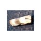 Decorative bathroom luminaire wall lamp made of chrome & glass Real 1/1/729 2x E14 bath lamp