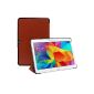 . Ultra Slim Cover for Samsung Galaxy Tab 10.1 Case 4 Case Cover Case - Protective case with stand and erecting function leather look Braun (Electronics)