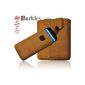 Burkley Premium Leather Cell Phone Case for Samsung Galaxy S3 / SIII GT- i9300 Genuine Leather Case Case Case Cover in antique sahara beige-brown - handmade - absolutely perfect fit - real and noble leather - Premium Quality (Electronics)