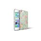 iPhone 5s Cases, akna retro floral series, 3D vintage floral pattern, non-slip Gummihaptik, semisolid rear Iphone 5 5S [Schick Vintage Green] (Electronics)