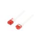 BIGtec 15m CAT.5e Ethernet LAN patch cable red plug Gigabit network cable patch cable white flat ribbon cable band (RJ45, Cat 5e, Foiled Twisted Pair, 1000 Mbit / s) 2 x RJ45 connectors ideal for switch, DSL connections, patch panels, patch panels, routers , Modem, Access Point and other devices with RJ45 connection, cable CAT CAT cable CAT5e ISDN cable flat cable (electronics)