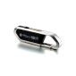 meZmory 16GB USB 2.0 Memory Stick shaped clip mousqueton- Function | Black (Electronics)