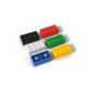 HAB & GUT © (MC502) Set of 6 colorful blocks with neodymium magnet - square plastic